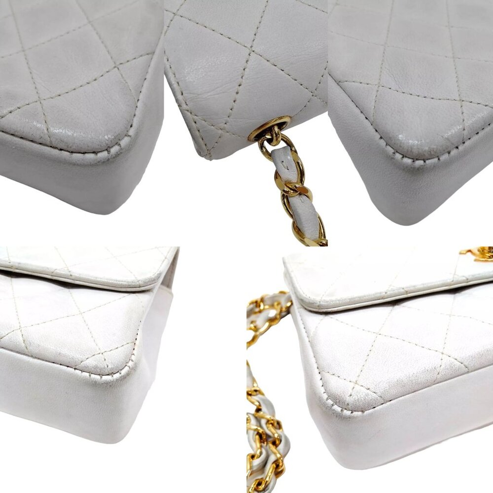 9191605AK (S6) Chanel Crossbody Bag Matelasse White Lambskin - Picture 8 of 12